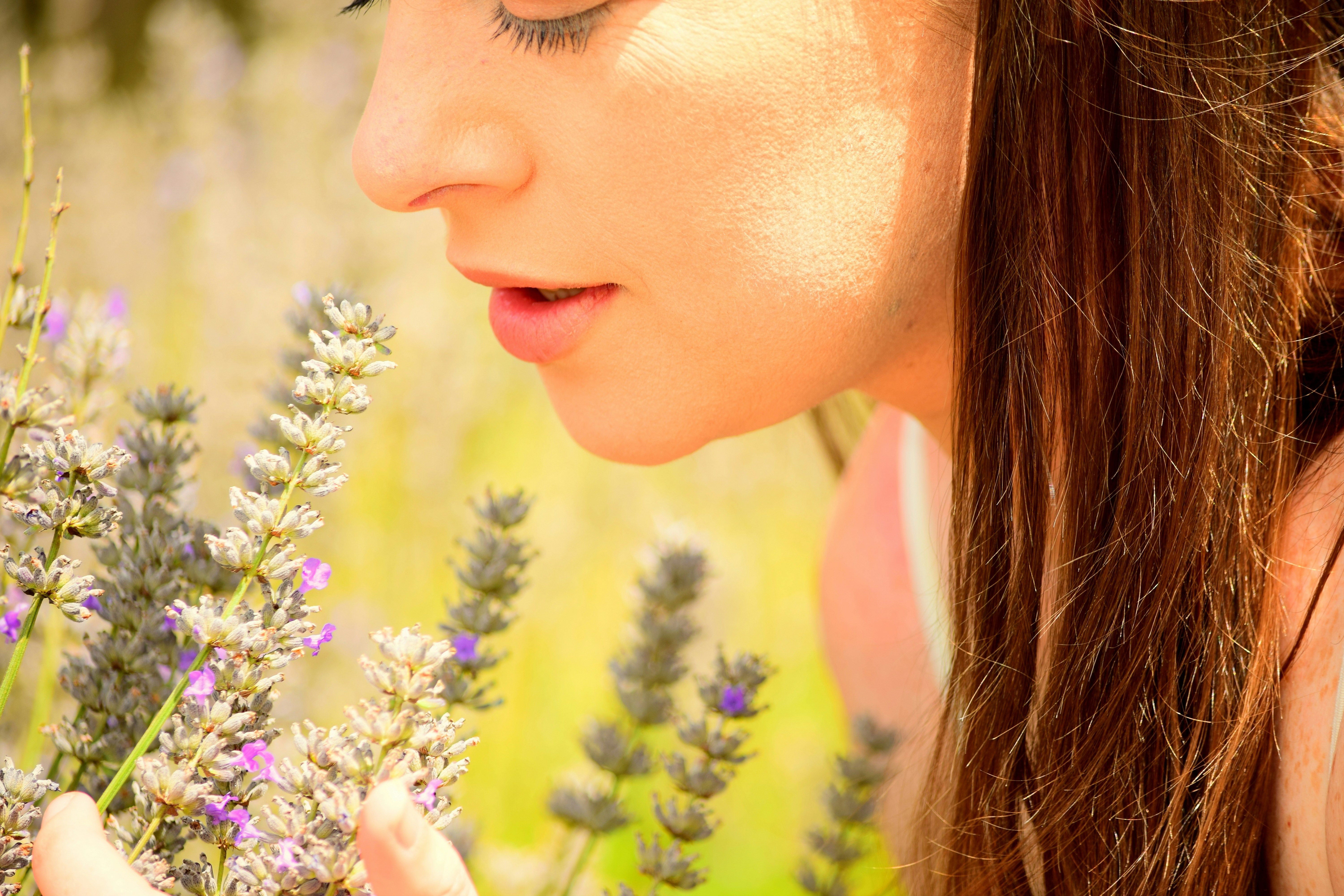 A woman in a peaceful, reflective moment